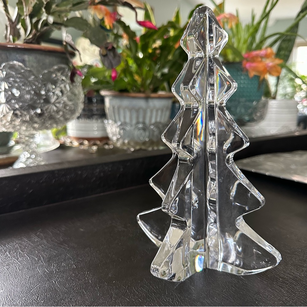 Mikasa Lead Crystal Tree VINTAGE - Made in Austria -EUC- Christmas GORGEOUS!